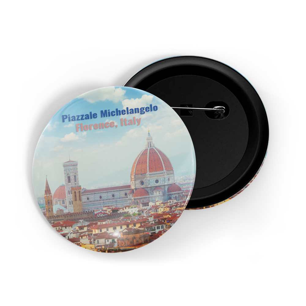 dhcrafts Round Pin Badge Multicolor Famous Tourist Place Big Ben London, England Glossy Finish Design Pack of 1 (58mm)