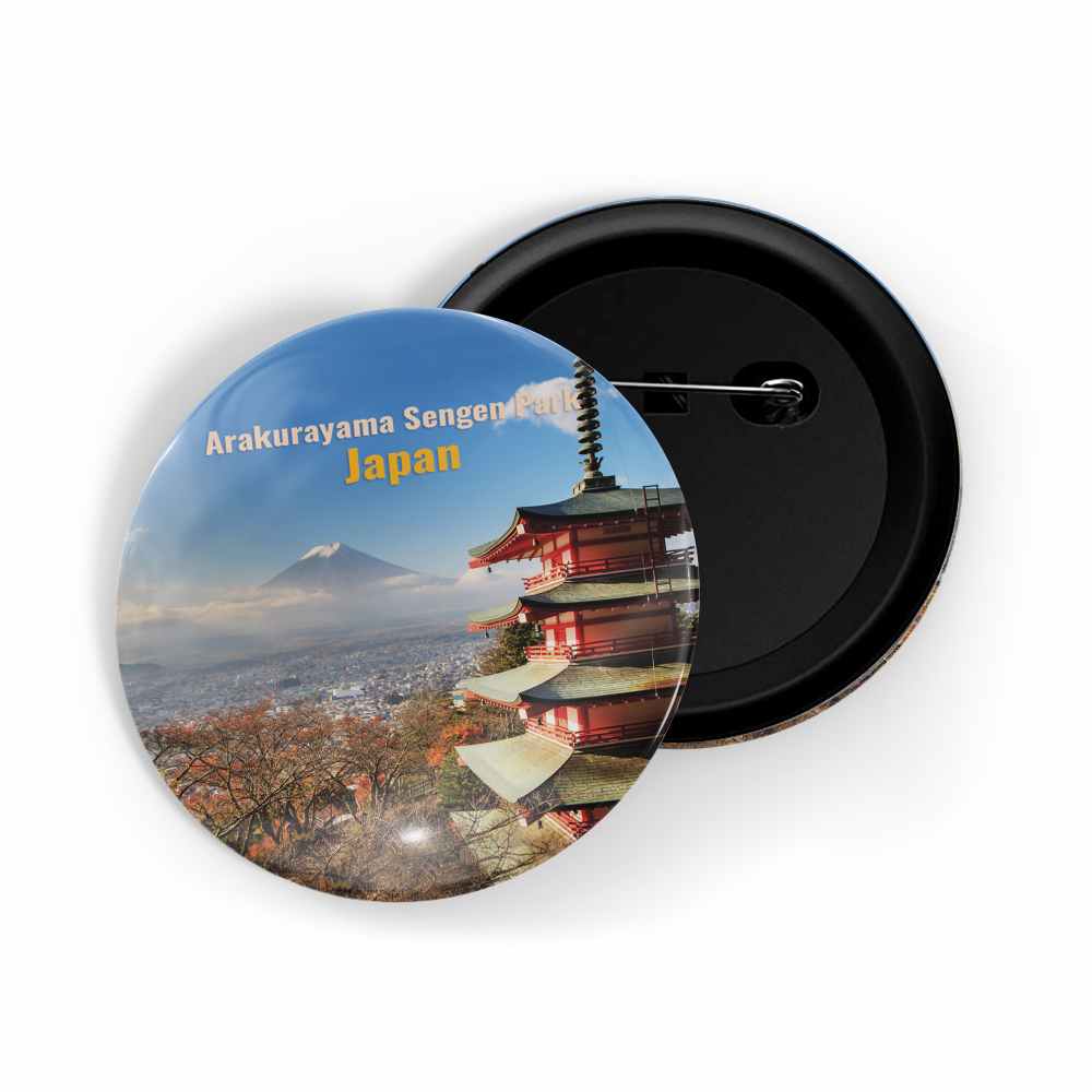 dhcrafts Round Pin Badge Multicolor Famous Tourist Place Canary Wharf, Dlr Station London, England Glossy Finish Design Pack of 1 (58mm)