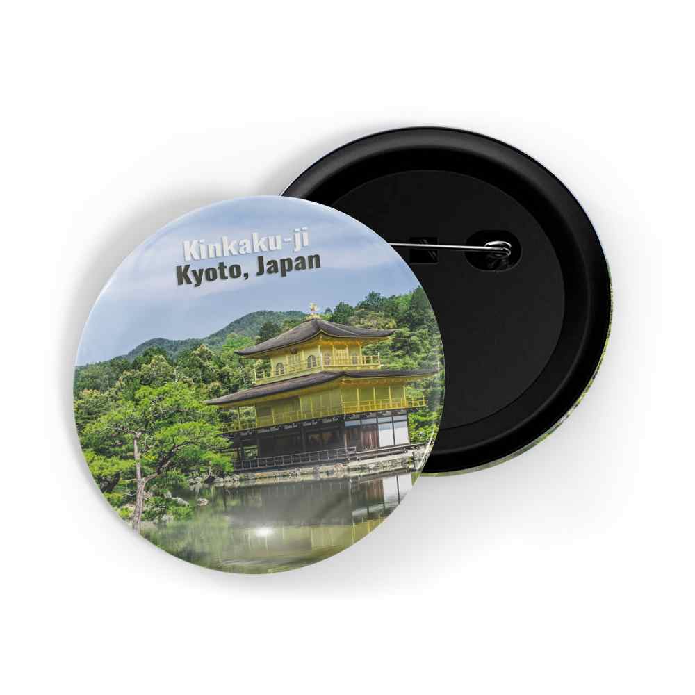 dhcrafts Round Pin Badge Multicolor Famous Tourist Place San Francisco California Us D2 Glossy Finish Design Pack of 1 (58mm)