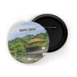 dhcrafts Round Pin Badge Multicolor Famous Tourist Place San Francisco California Us D2 Glossy Finish Design Pack of 1 (58mm)