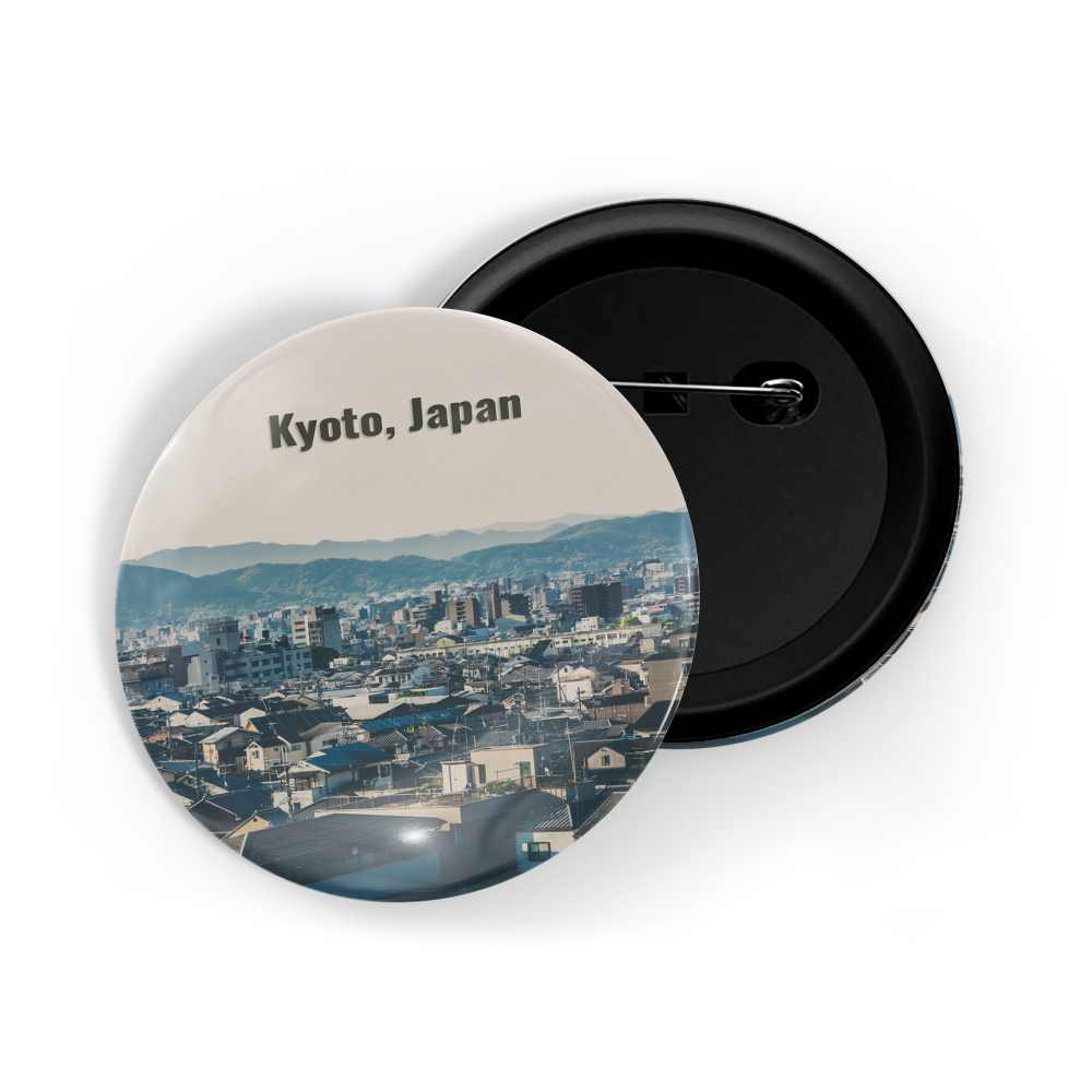 dhcrafts Round Pin Badge Multicolor Famous Tourist Place Bellagio Hotel & Casino Las Vegas United States D1 Glossy Finish Design Pack of 1 (58mm)