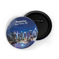 dhcrafts Round Pin Badge Multicolor Famous Tourist Place Empire State Building New York New York United State Glossy Finish Design Pack of 1 (58mm)