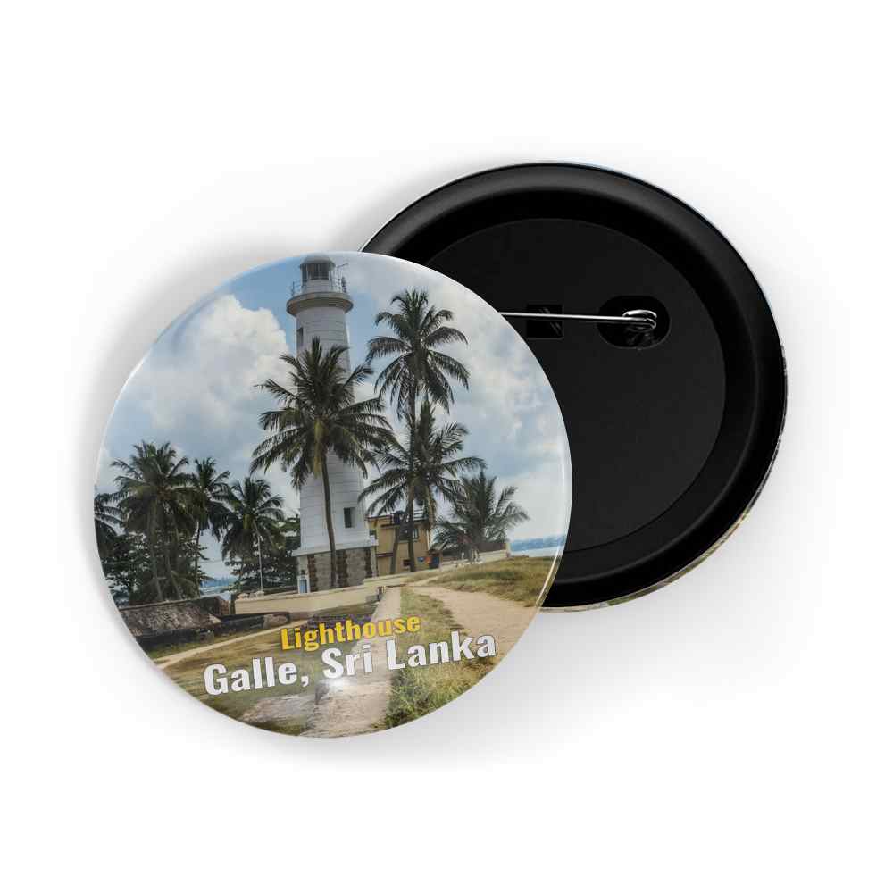 dhcrafts Round Pin Badge Multicolor Famous Tourist Place New York United States D2 Glossy Finish Design Pack of 1 (58mm)