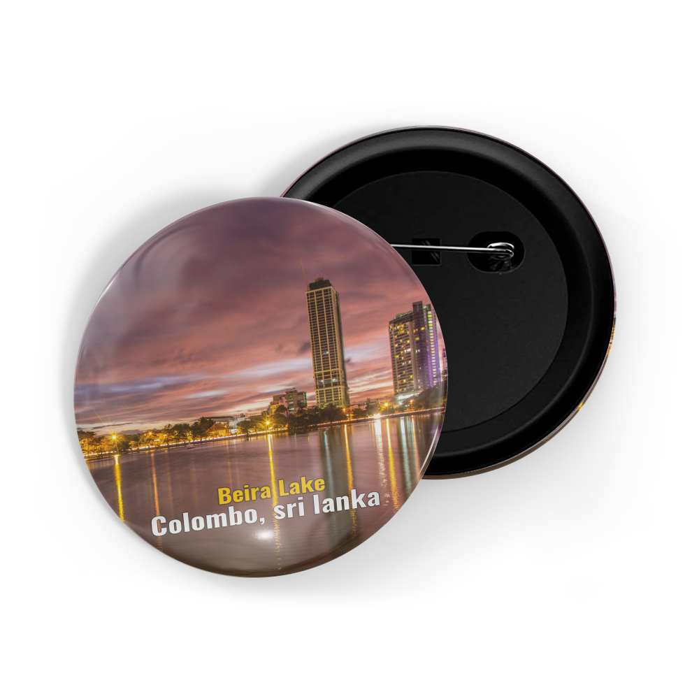 dhcrafts Round Pin Badge Multicolor Famous Tourist Place New York United States D4 Glossy Finish Design Pack of 1 (58mm)
