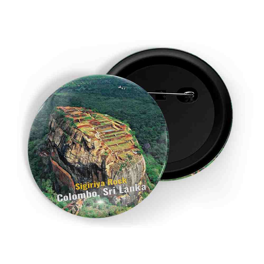 dhcrafts Round Pin Badge Multicolor Famous Tourist Place Water Taxi Beach New York, United States Glossy Finish Design Pack of 1 (58mm)