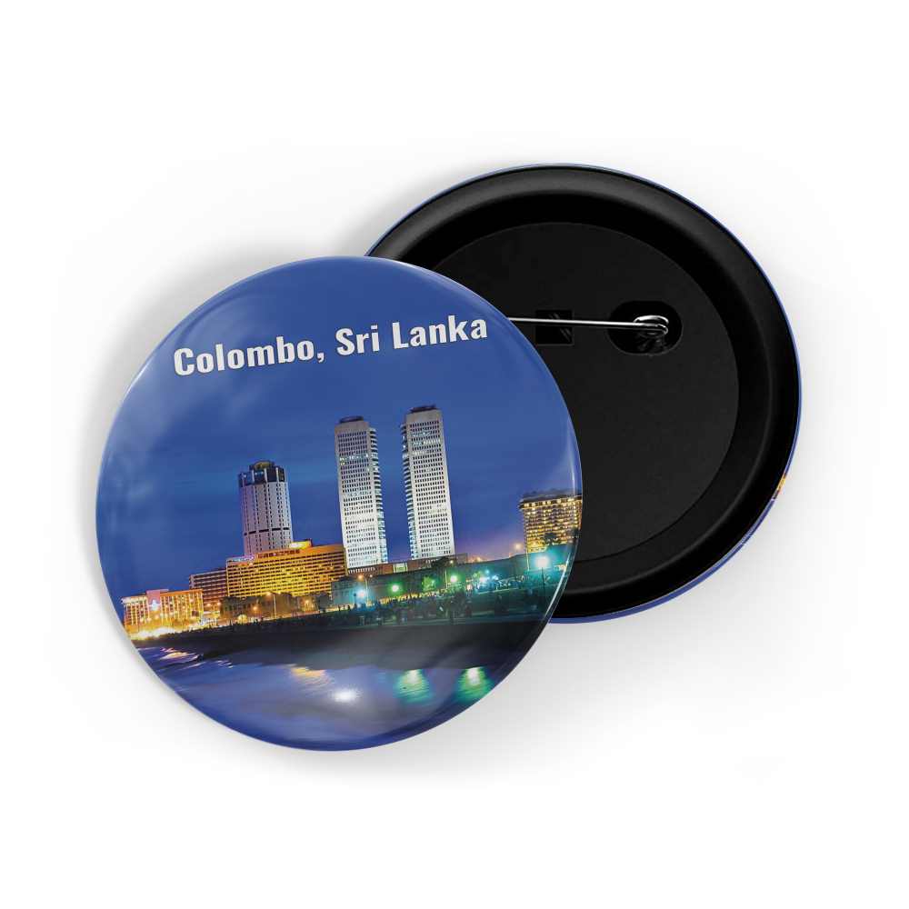 dhcrafts Round Pin Badge Multicolor Famous Tourist Place Benjamin Franklin Bridge Philadelphia Us Glossy Finish Design Pack of 1 (58mm)