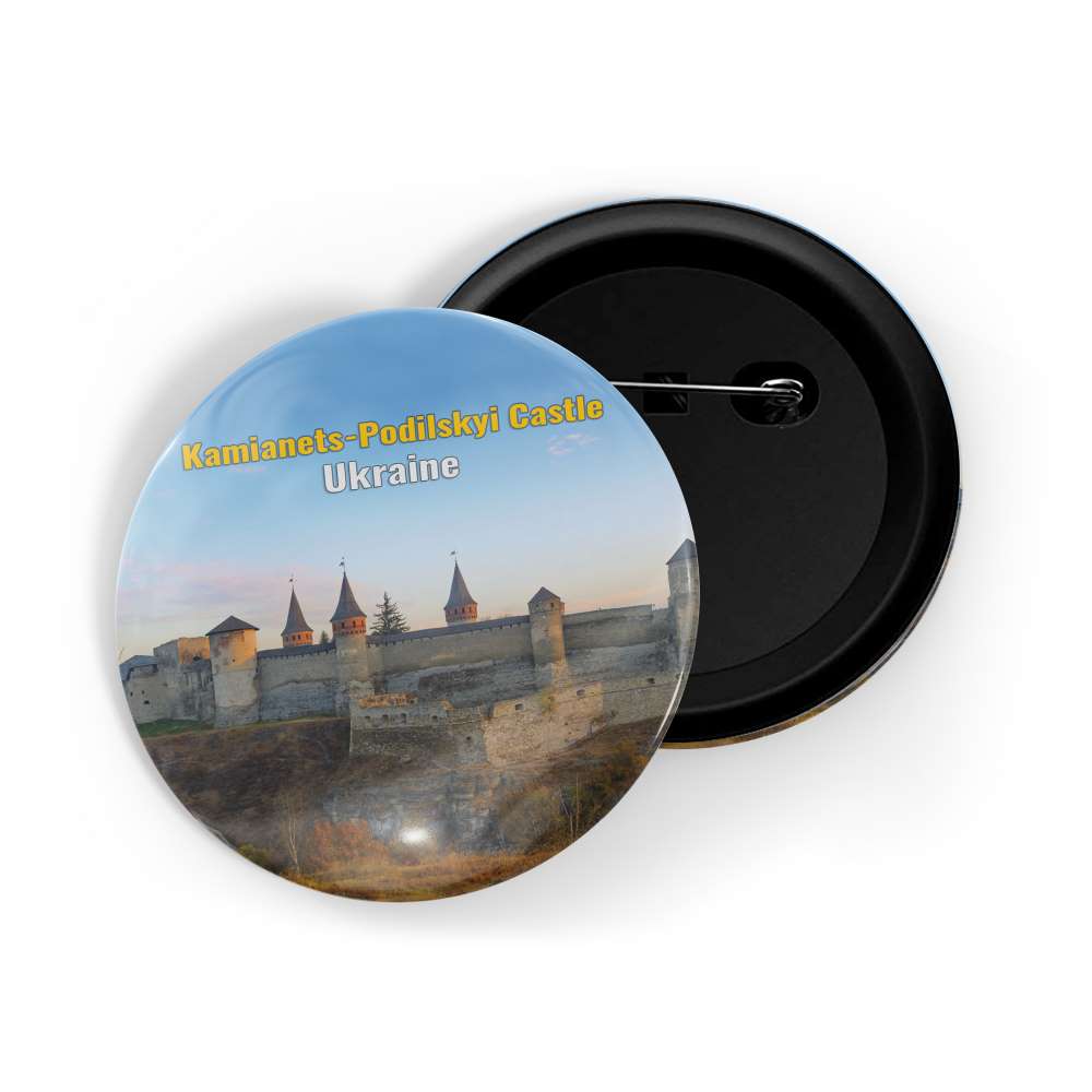 dhcrafts Round Pin Badge Multicolor Famous Tourist Place Lake Eola Orlando United States Glossy Finish Design Pack of 1 (58mm)