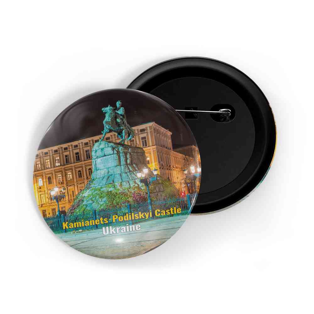 dhcrafts Round Pin Badge Multicolor Famous Tourist Place Hamilton Park New Jersey United States Glossy Finish Design Pack of 1 (58mm)