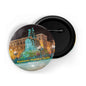 dhcrafts Round Pin Badge Multicolor Famous Tourist Place Hamilton Park New Jersey United States Glossy Finish Design Pack of 1 (58mm)