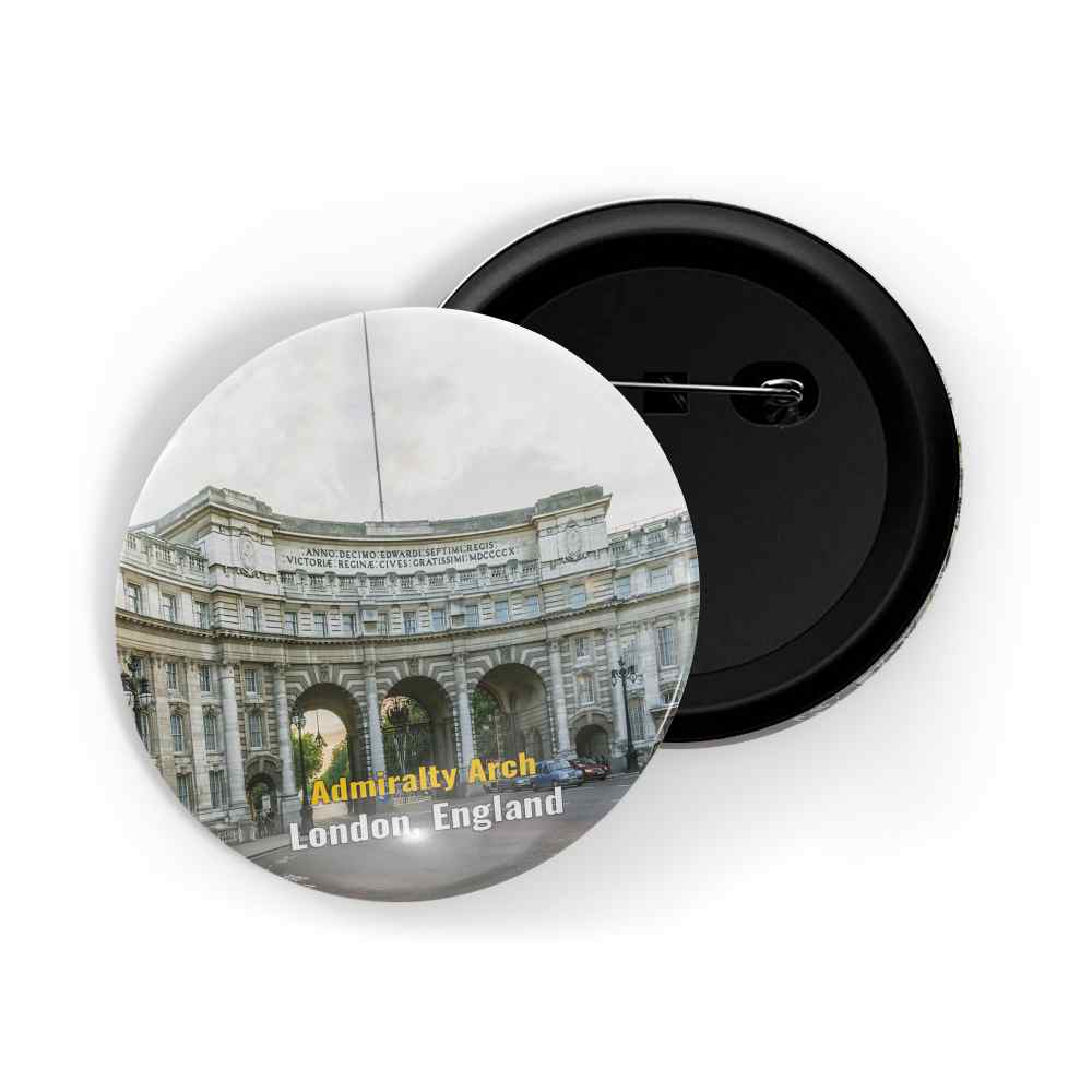 dhcrafts Round Pin Badge Multicolor Famous Tourist Place Columbia's Alma Mater University United States Glossy Finish Design Pack of 1 (58mm)