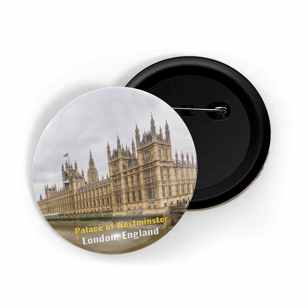 dhcrafts Round Pin Badge Yellow Food Sweet Ice-cream Makes Everything Better Glossy Finish Design Pack of 1 (58mm)