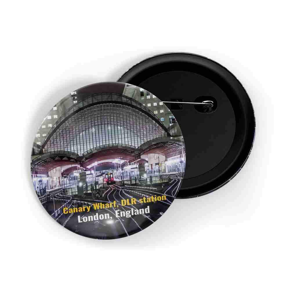 dhcrafts Round Pin Badge Green Love Reading Glossy Finish Design Pack of 1 (58mm)