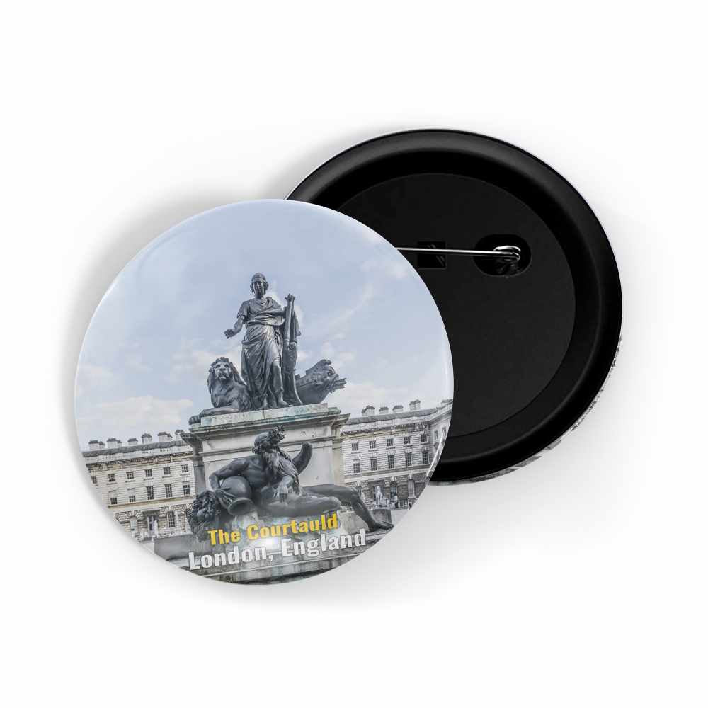 dhcrafts Round Pin Badge Multicolor Love Grandpa's House Glossy Finish Design Pack of 1 (58mm)