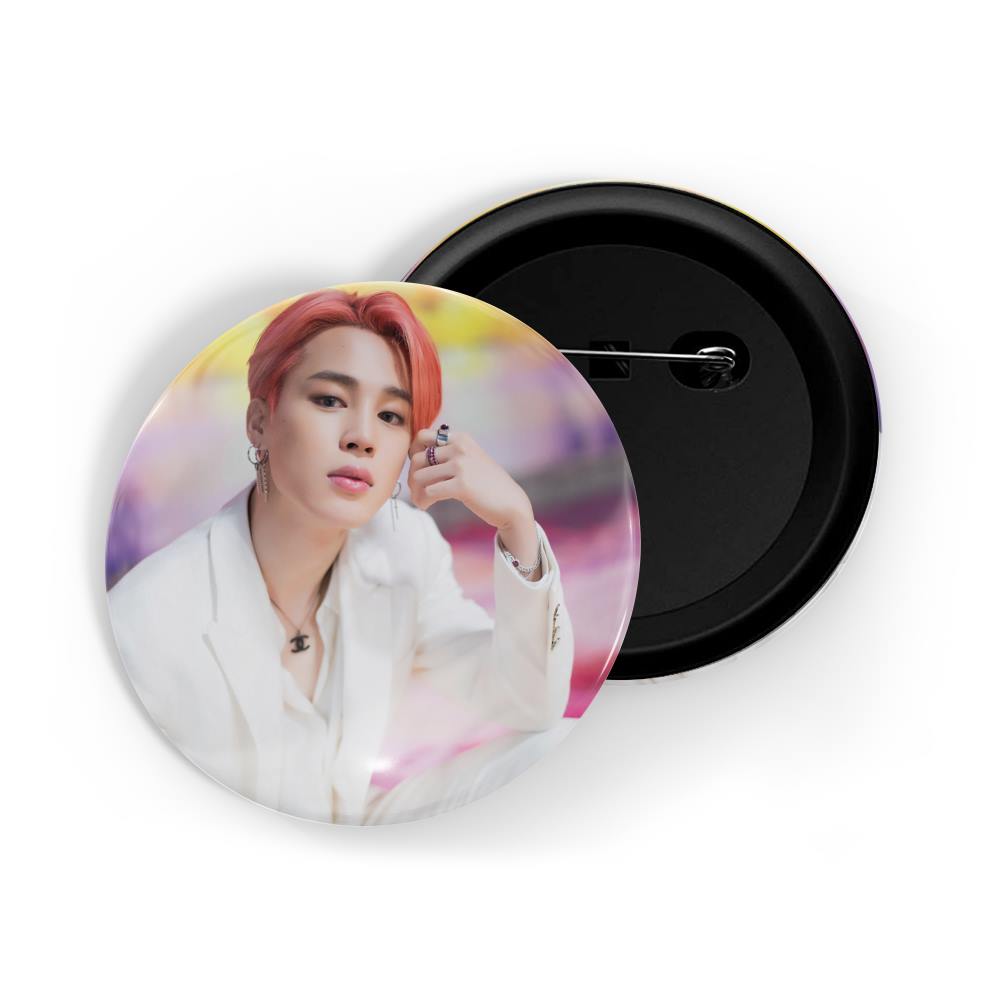 dhcrafts Round Pin Badges Multicolor Kpop BLACKRound PinK D2 Glossy Finish Design Pack of 1 (58mm) (58mm)