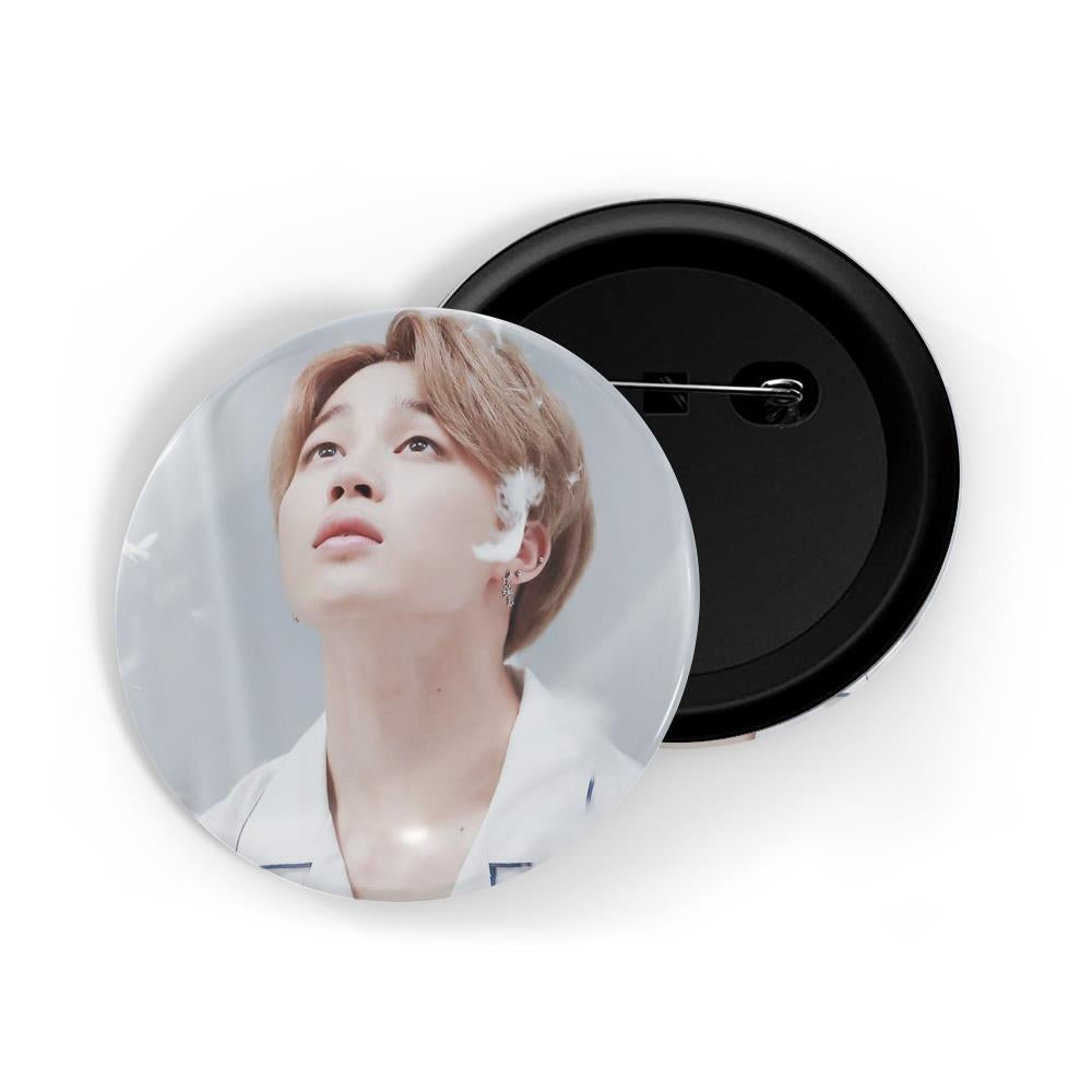 dhcrafts Round Pin Badges Multicolor Kpop BLACKRound PinK Jisso D2 Glossy Finish Design Pack of 1 (58mm) (58mm)