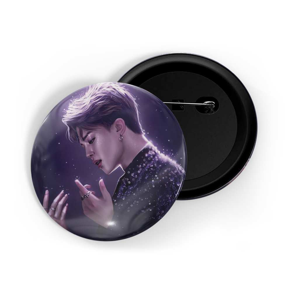 dhcrafts Round Pin Badges Multicolor Kpop BLACKRound PinK Lisa D2 Glossy Finish Design Pack of 1 (58mm) (58mm)
