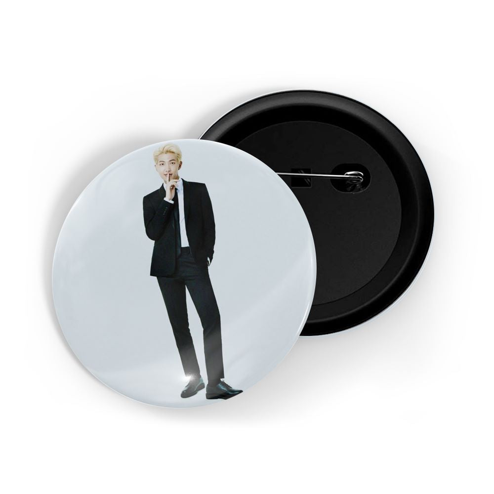 dhcrafts Round Pin Badges Multicolor Kpop BTS Army Junkook D3 Glossy Finish Design Pack of 1 (58mm) (58mm)