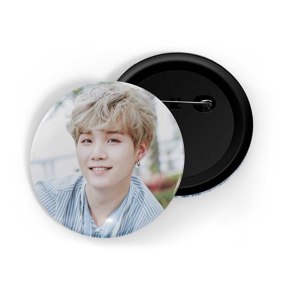 dhcrafts Round Pin Badges Multicolor Kpop BTS Army Junkook D4 Glossy Finish Design Pack of 1 (58mm) (58mm)