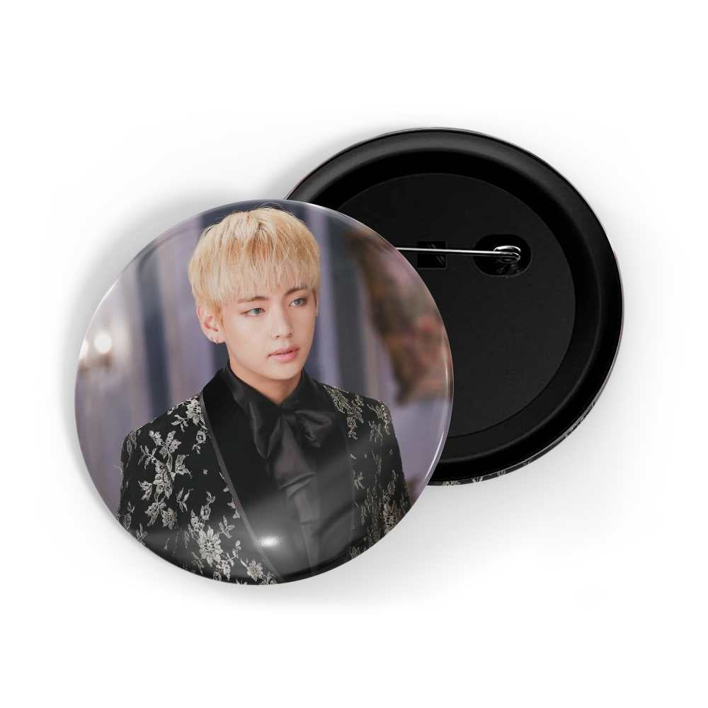dhcrafts Round Pin Badges Multicolor Kpop BTS Jhope D4 Glossy Finish Design Pack of 1 (58mm) (58mm)