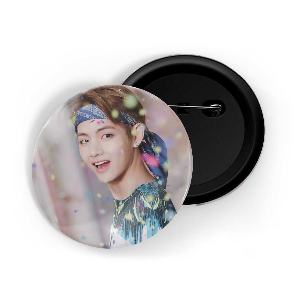 dhcrafts Round Pin Badges Multicolor Kpop BTS Jhope D5 Glossy Finish Design Pack of 1 (58mm) (58mm)