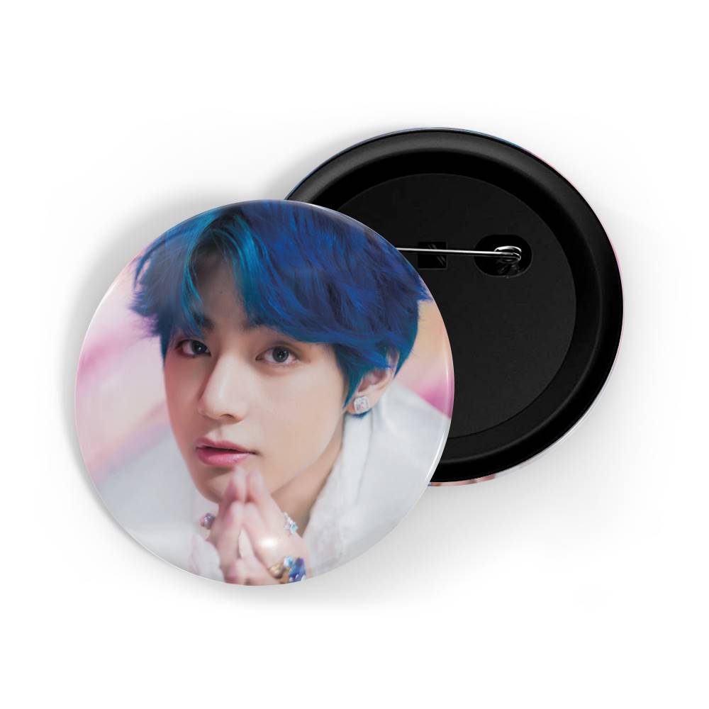 dhcrafts Round Pin Badges Multicolor Kpop BTS Jimin D3 Glossy Finish Design Pack of 1 (58mm) (58mm)