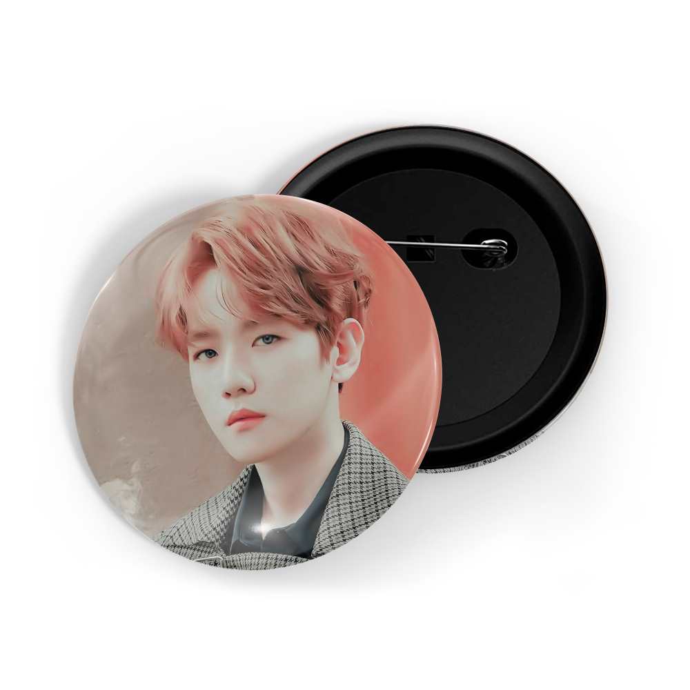 dhcrafts Round Pin Badges Multicolor Kpop BTS Jin D4 Glossy Finish Design Pack of 1 (58mm) (58mm)