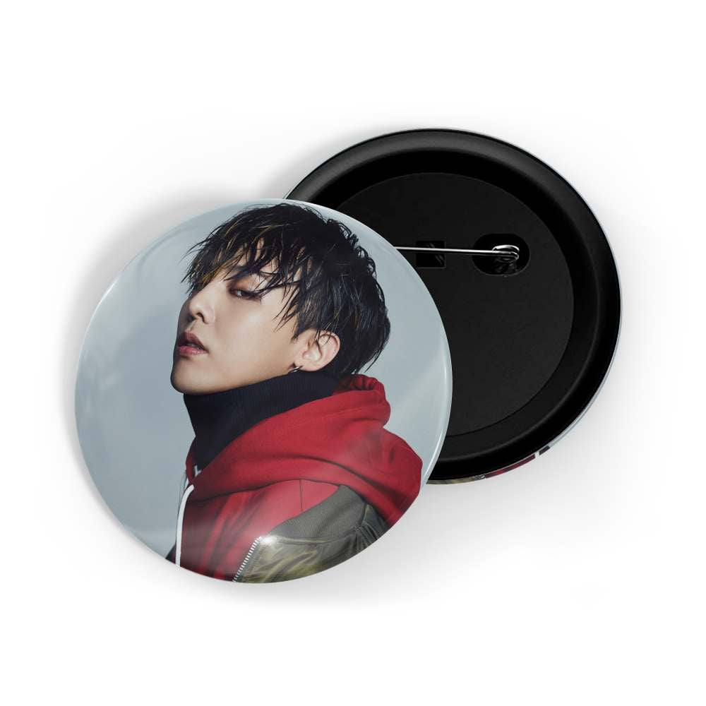 dhcrafts Round Pin Badges Multicolor Kpop BTS V D1 Glossy Finish Design Pack of 1 (58mm) (58mm)