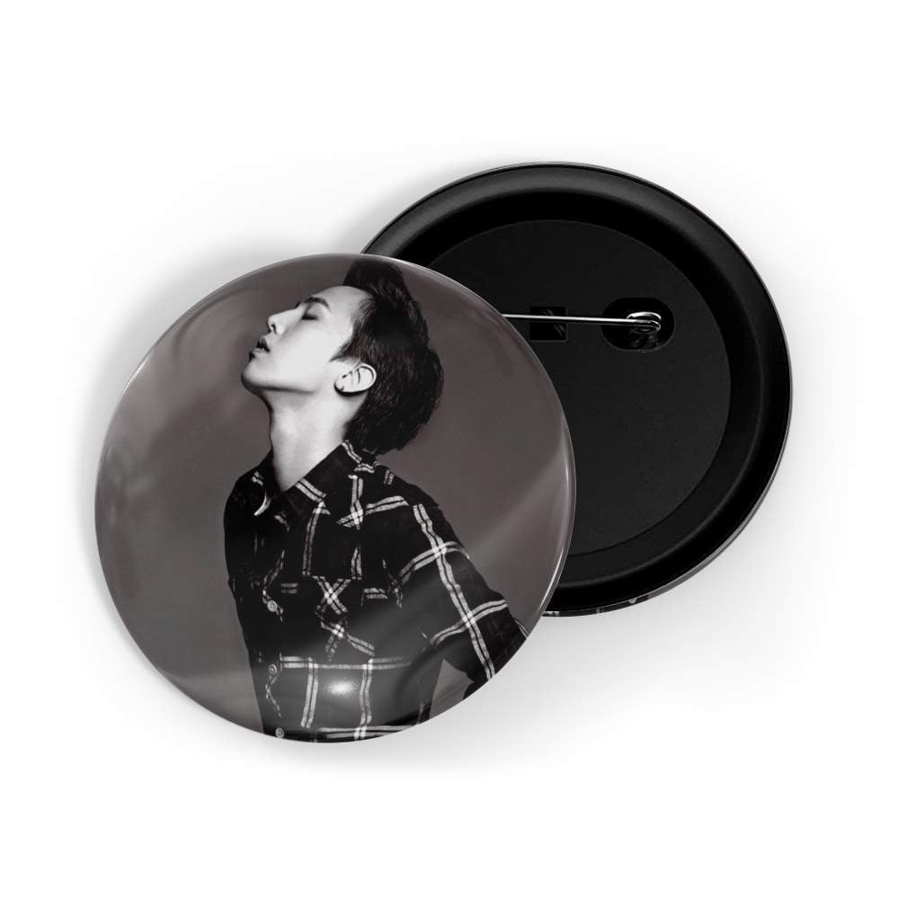 dhcrafts Round Pin Badges Multicolor Kpop BTS V D3 Glossy Finish Design Pack of 1 (58mm) (58mm)