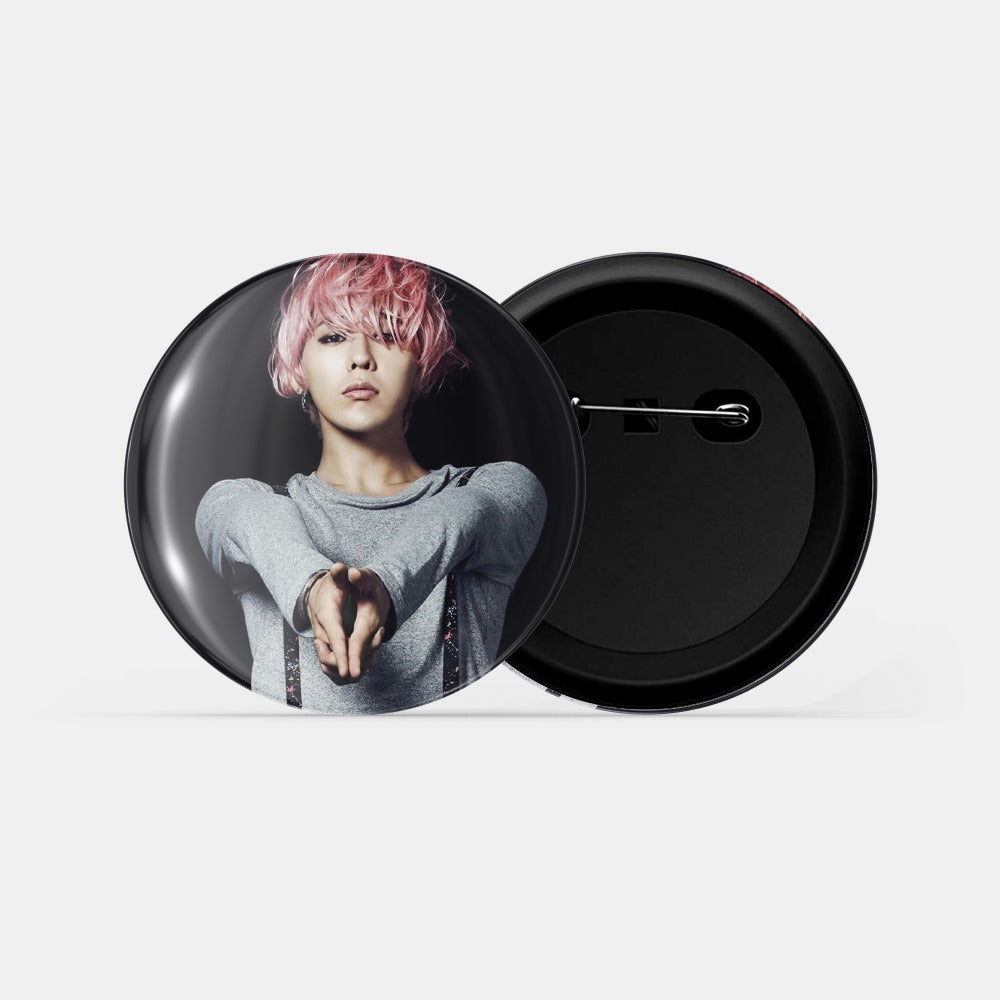 dhcrafts Round Pin Badges Multicolor Kpop BTS V D4 Glossy Finish Design Pack of 1 (58mm) (58mm)