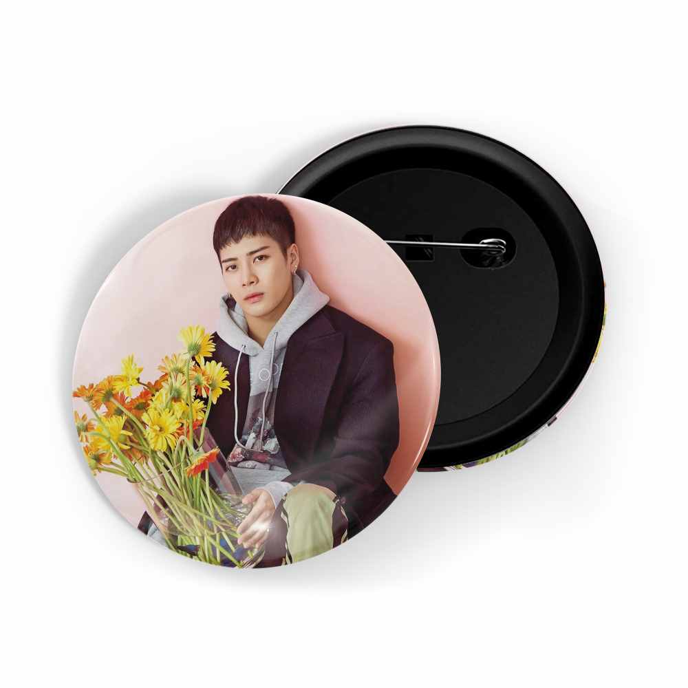 dhcrafts Round Pin Badges Multicolor Kpop BTS V D6 Glossy Finish Design Pack of 1 (58mm) (58mm)