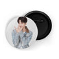 dhcrafts Round Pin Badges Multicolor Kpop BTS V D8 Glossy Finish Design Pack of 1 (58mm) (58mm)