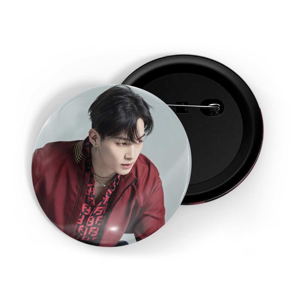 dhcrafts Round Pin Badges Multicolor Kpop EXO Baekhyun D5 Glossy Finish Design Pack of 1 (58mm) (58mm)