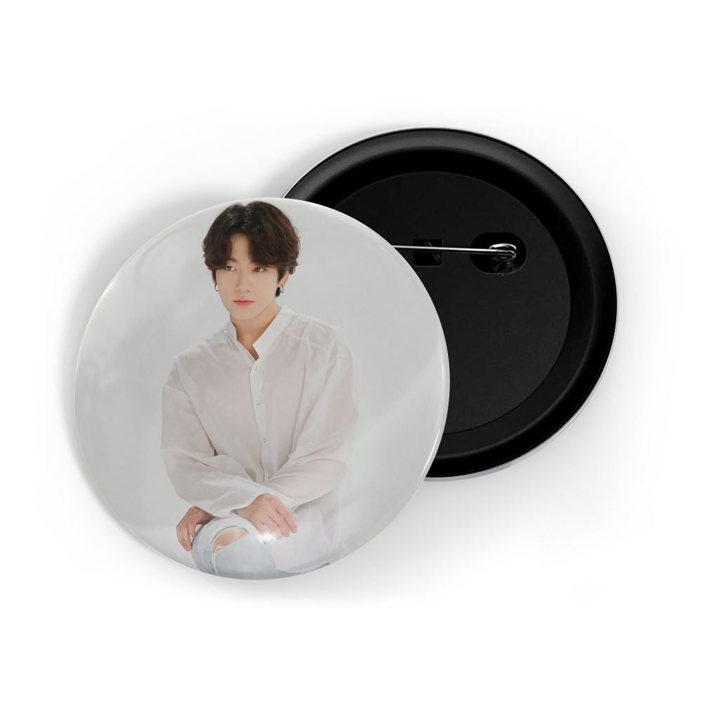 dhcrafts Round Pin Badges Multicolor Kpop NCT Lucas D3 Glossy Finish Design Pack of 1 (58mm) (58mm)