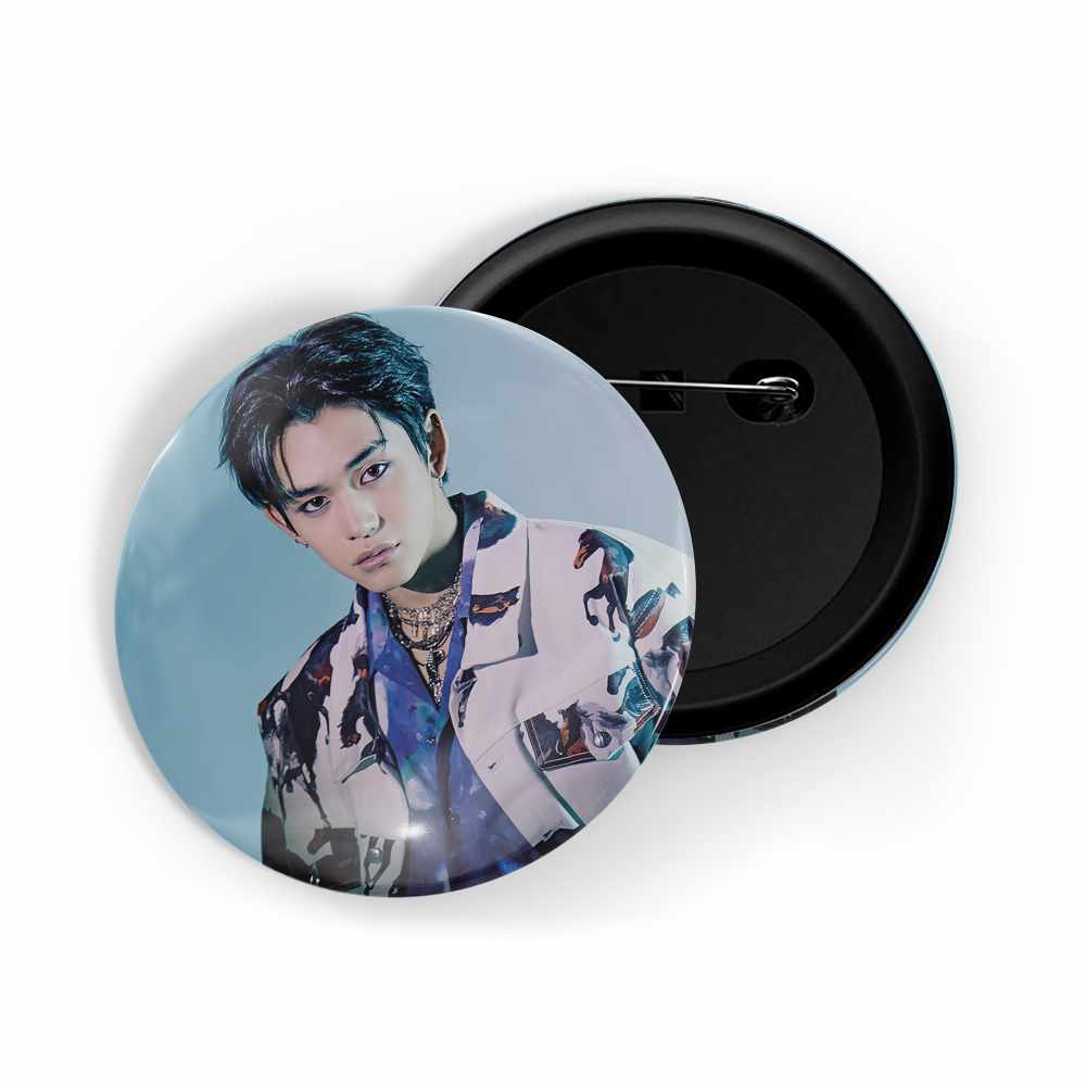 dhcrafts Round Pin Badges Multicolor Kpop Super Junior Kim Hee Chul D1 Glossy Finish Design Pack of 1 (58mm) (58mm)