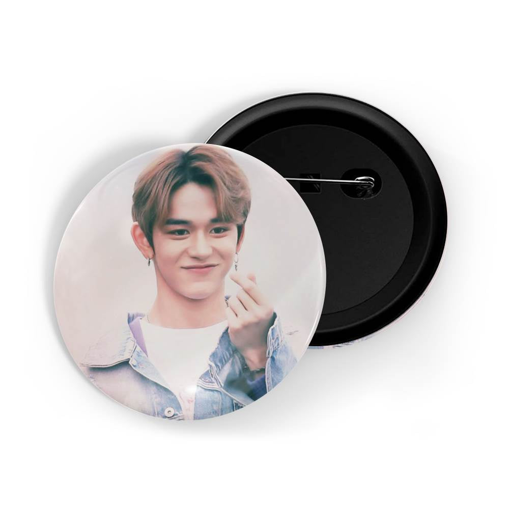 dhcrafts Round Pin Badges Multicolor Kpop Super Junior Kim Hee Chul D2 Glossy Finish Design Pack of 1 (58mm) (58mm)