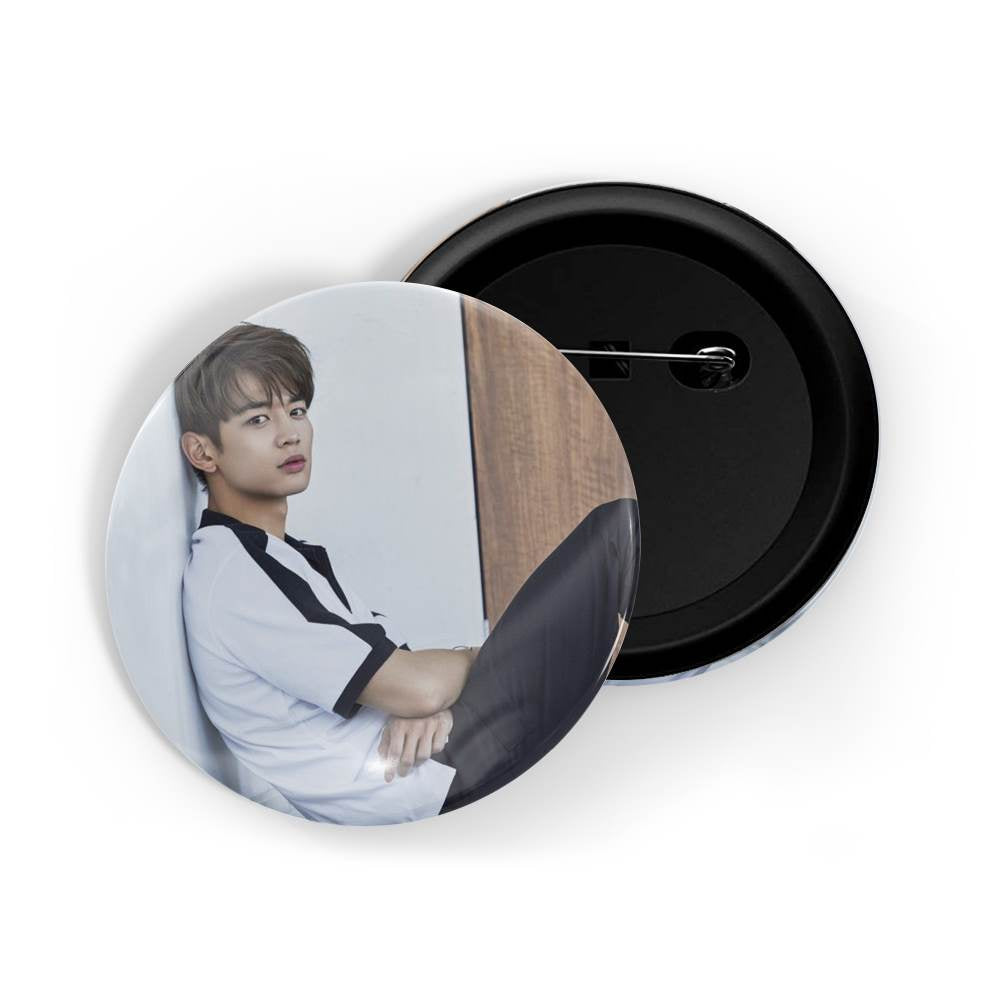 dhcrafts Round Pin Badges Multicolor Kpop Super Junior Kim Hee Chul D3 Glossy Finish Design Pack of 1 (58mm) (58mm)