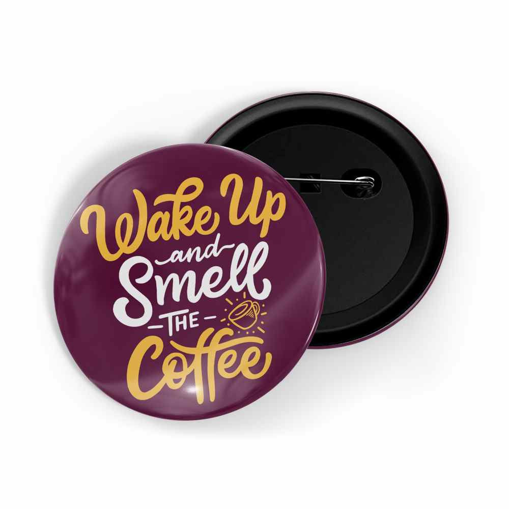 dhcrafts Round Pin Badges Brown Color Be Yourself And Inspire Others Glossy Finish Design Pack of 1 (58mm) (58mm)