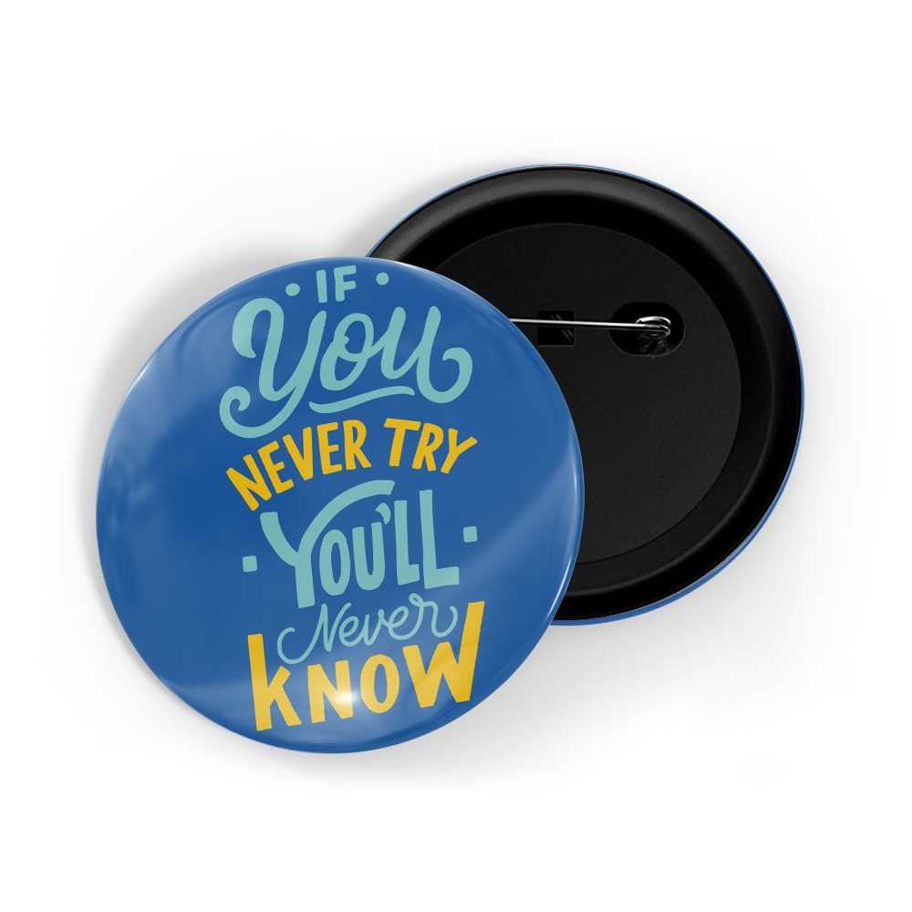 dhcrafts Round Pin Badges Orange Color Do Your Best And Forget The Rest Glossy Finish Design Pack of 1 (58mm) (58mm)