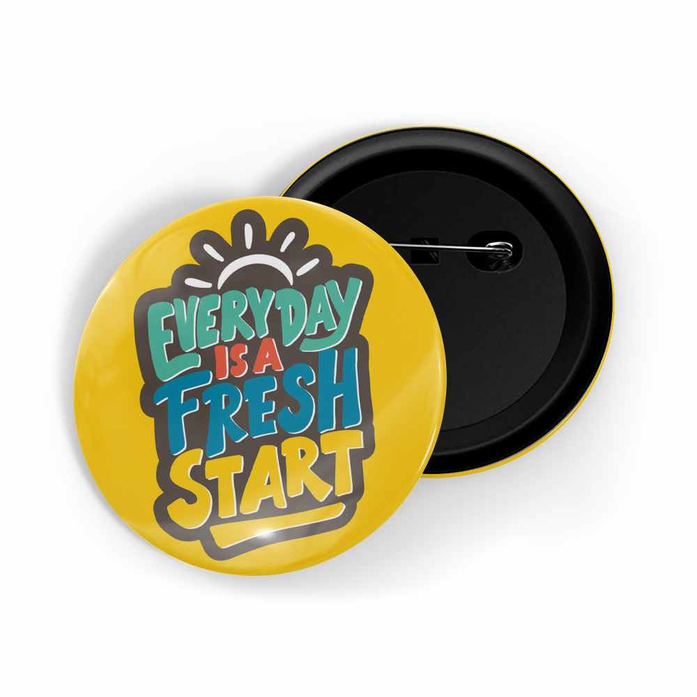 dhcrafts Round Pin Badges Black Color Every Next Level Of Your Life Will Demand A Different You Glossy Finish Design Pack of 1 (58mm) (58mm)
