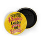 dhcrafts Round Pin Badges Black Color People Only See What They Want To See Glossy Finish Design Pack of 1 (58mm) (58mm)