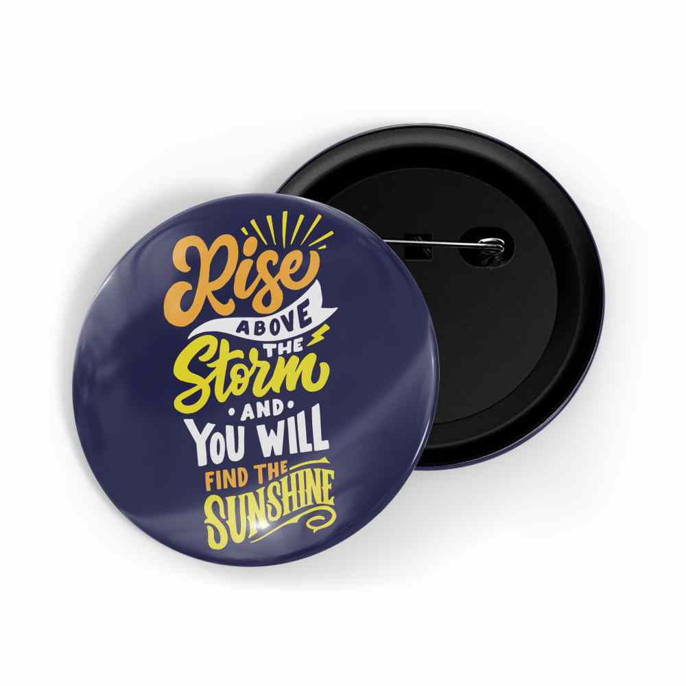 dhcrafts Round Pin Badges Multicolor Color If You Can Believe In It Mind Can Achieve It Glossy Finish Design Pack of 1 (58mm) (58mm)