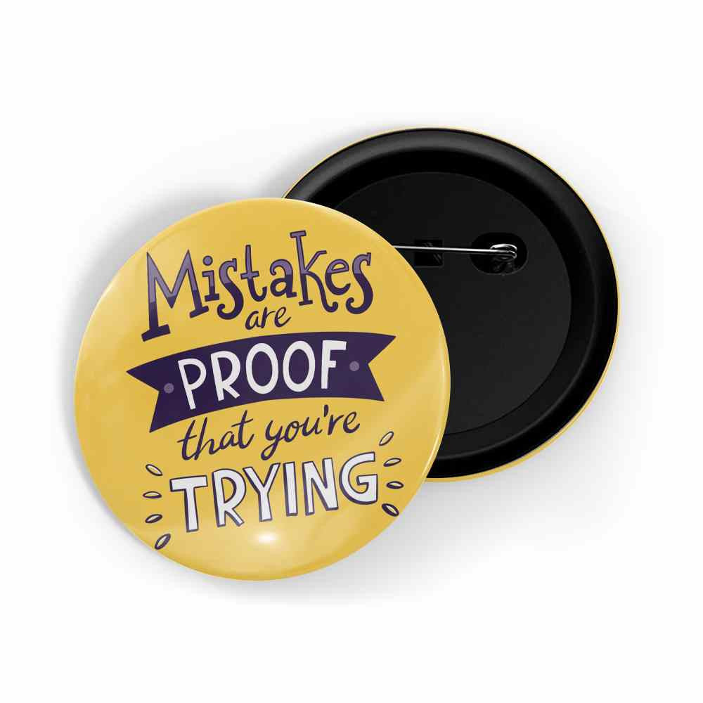 dhcrafts Round Pin Badges Black Color Namaste Glossy Finish Design Pack of 1 (58mm) (58mm)