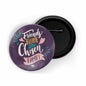 dhcrafts Round Pin Badges Blue Color Be Creative Glossy Finish Design Pack of 1 (58mm) (58mm)
