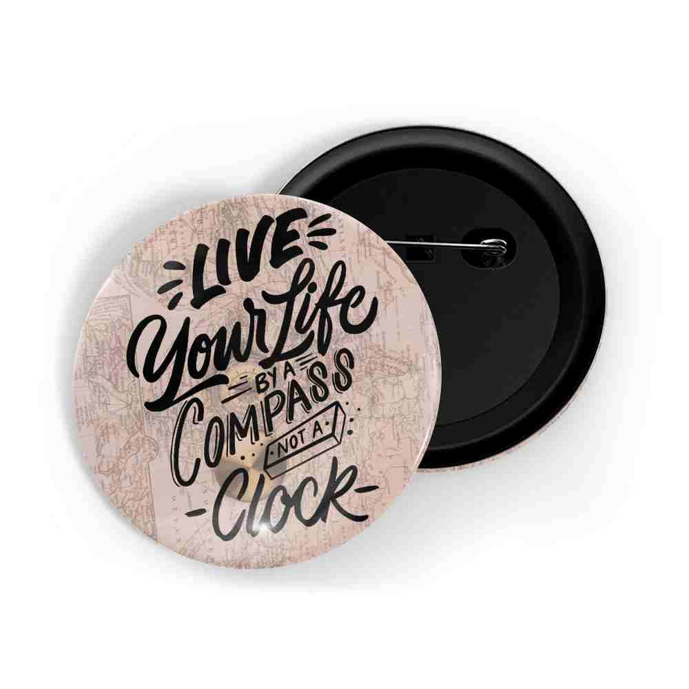 dhcrafts Round Pin Badges Blue Color The Power Of Imagination Makes Us Infinite Glossy Finish Design Pack of 1 (58mm) (58mm)