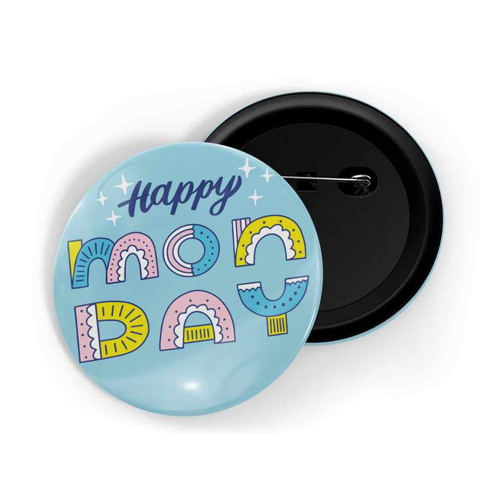 dhcrafts Round Pin Badges Multicolor Color My Kitchen My Rules Glossy Finish Design Pack of 1 (58mm) (58mm)