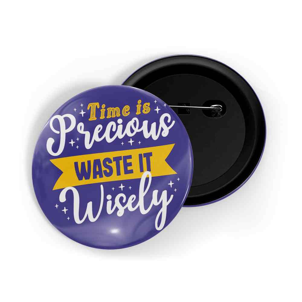 dhcrafts Round Pin Badges Purple Color Sometimes You Win Sometimes You Learn Glossy Finish Design Pack of 1 (58mm) (58mm)
