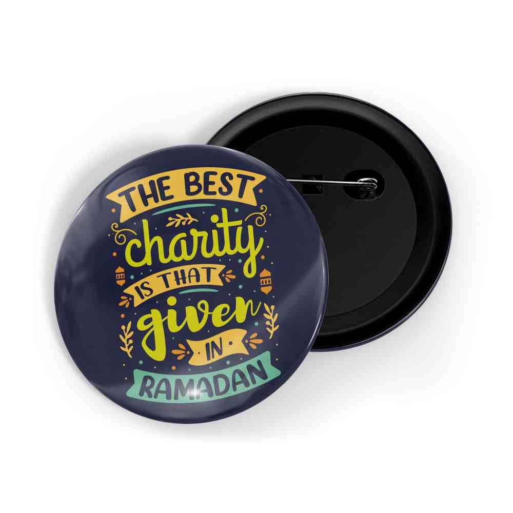 dhcrafts Round Pin Badges Blue Color Nothing Is Impossible The Words Says I'm Possible Glossy Finish Design Pack of 1 (58mm) (58mm)