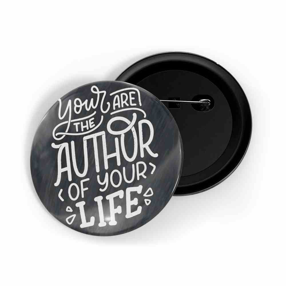 dhcrafts Round Pin Badges Multicolor Color Be Your Own Hero Glossy Finish Design Pack of 1 (58mm) (58mm)