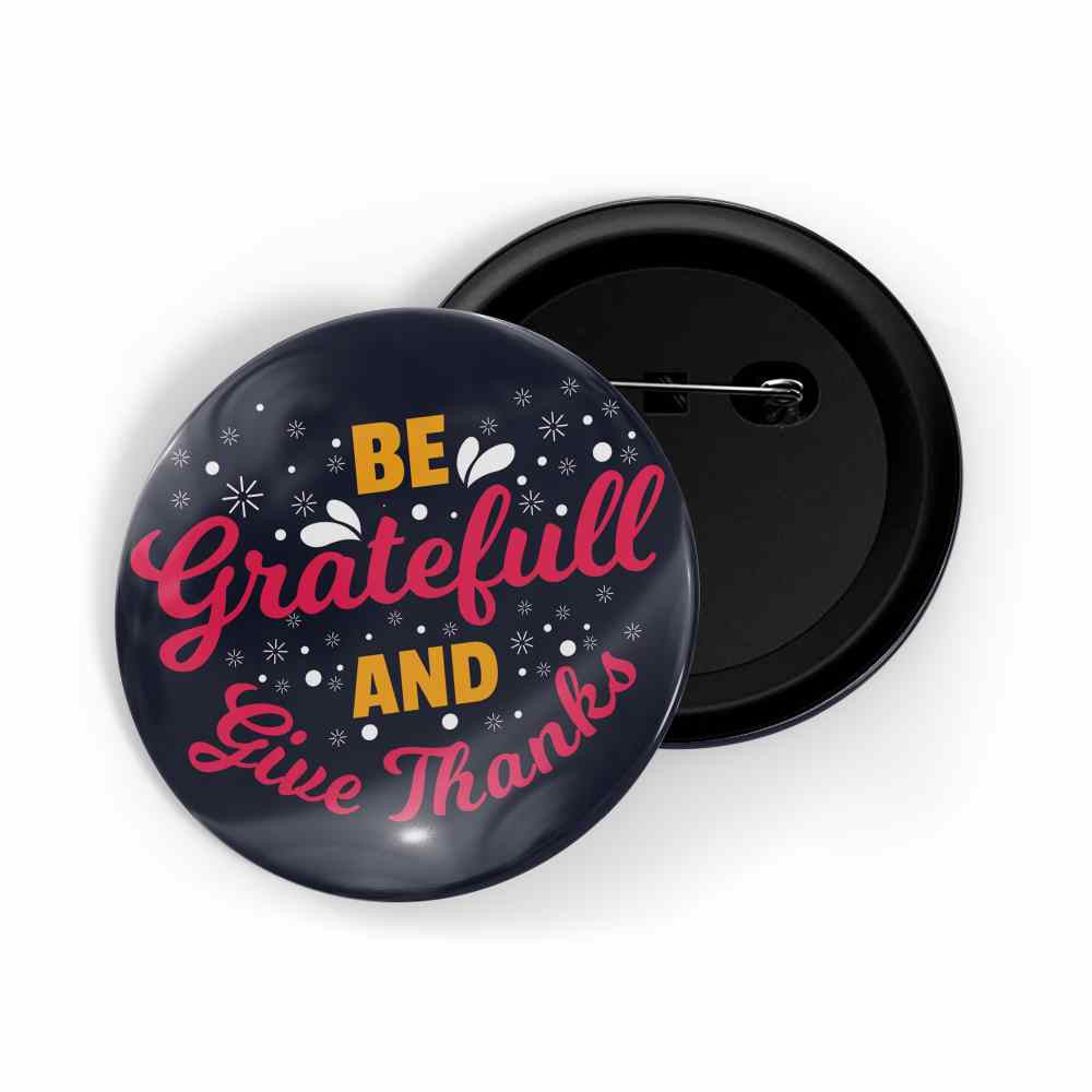 dhcrafts Round Pin Badges Blue Color Today Is The Perfect Day To Be Happy Glossy Finish Design Pack of 1 (58mm) (58mm)