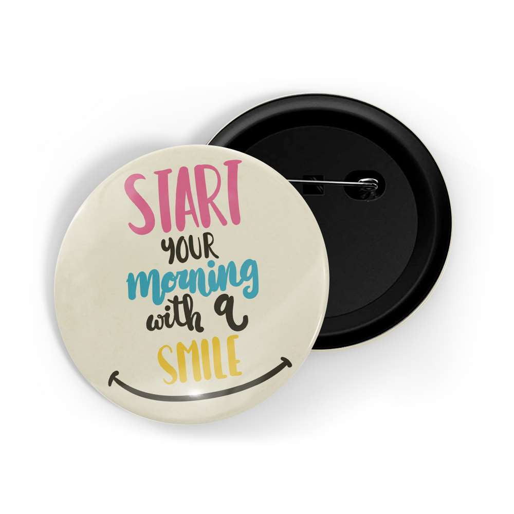 dhcrafts Round Pin Badges grey Color work hard in silence let success make the noise Glossy Finish Design Pack of 1 (58mm) (58mm)